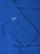 Close up of baby sleeve in ocean color of hand mitt #color_ocean