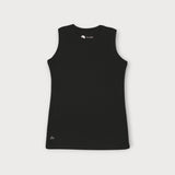 Iksplor kids black merino wool adventure tank top with a sleeveless design and temperature-regulating fabric. #color_teton eclipse