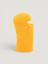 Iksplor yellow merino wool balaclava with a ponytail hole for winter outdoor activities. #color_yellowstone